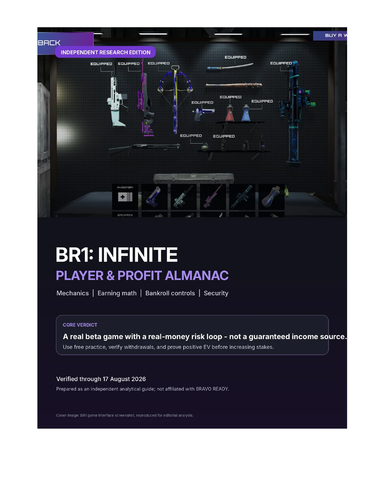 Cover of the BR1: INFINITE Player and Profit Almanac